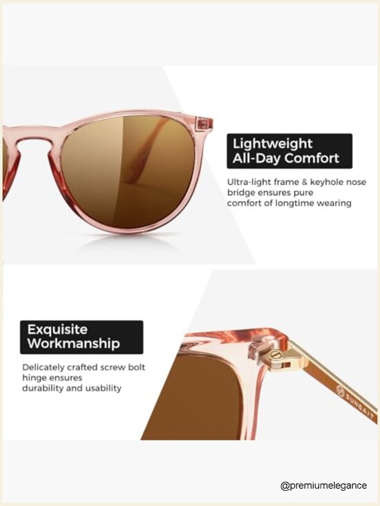 Vintage Round Sunglasses Classic Retro Trendy Unisex main image 4